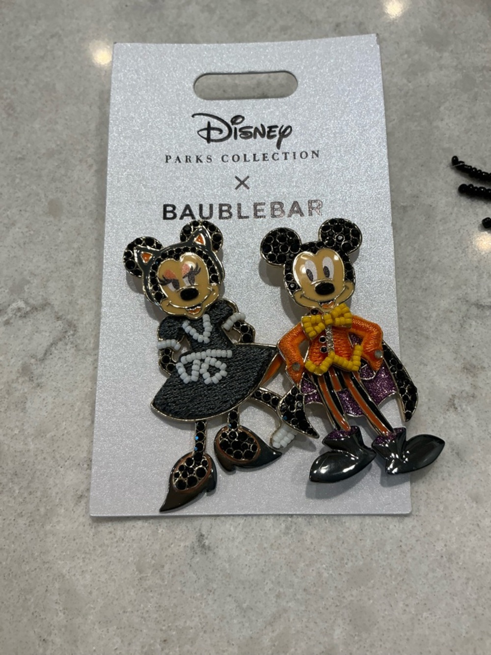 BaubleBar Disney Mickey & Minnie Enamel Pin Set - Black, Orange, Purple